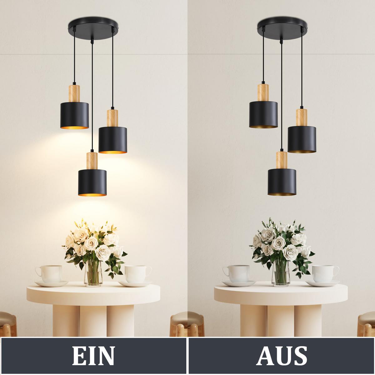PENDELLEUCHTE Obiroq 22/12/173.5 cm - Schwarz, Metall (22/12/173.5cm) - ZMH