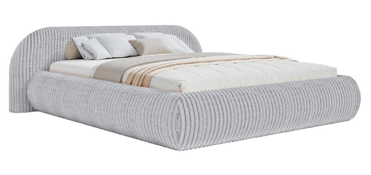 POLSTERBETT Shels mit Bettkasten 200x200 cm - Taupe/Schwarz, Kunststoff/Textil (200/200cm) - Selsey