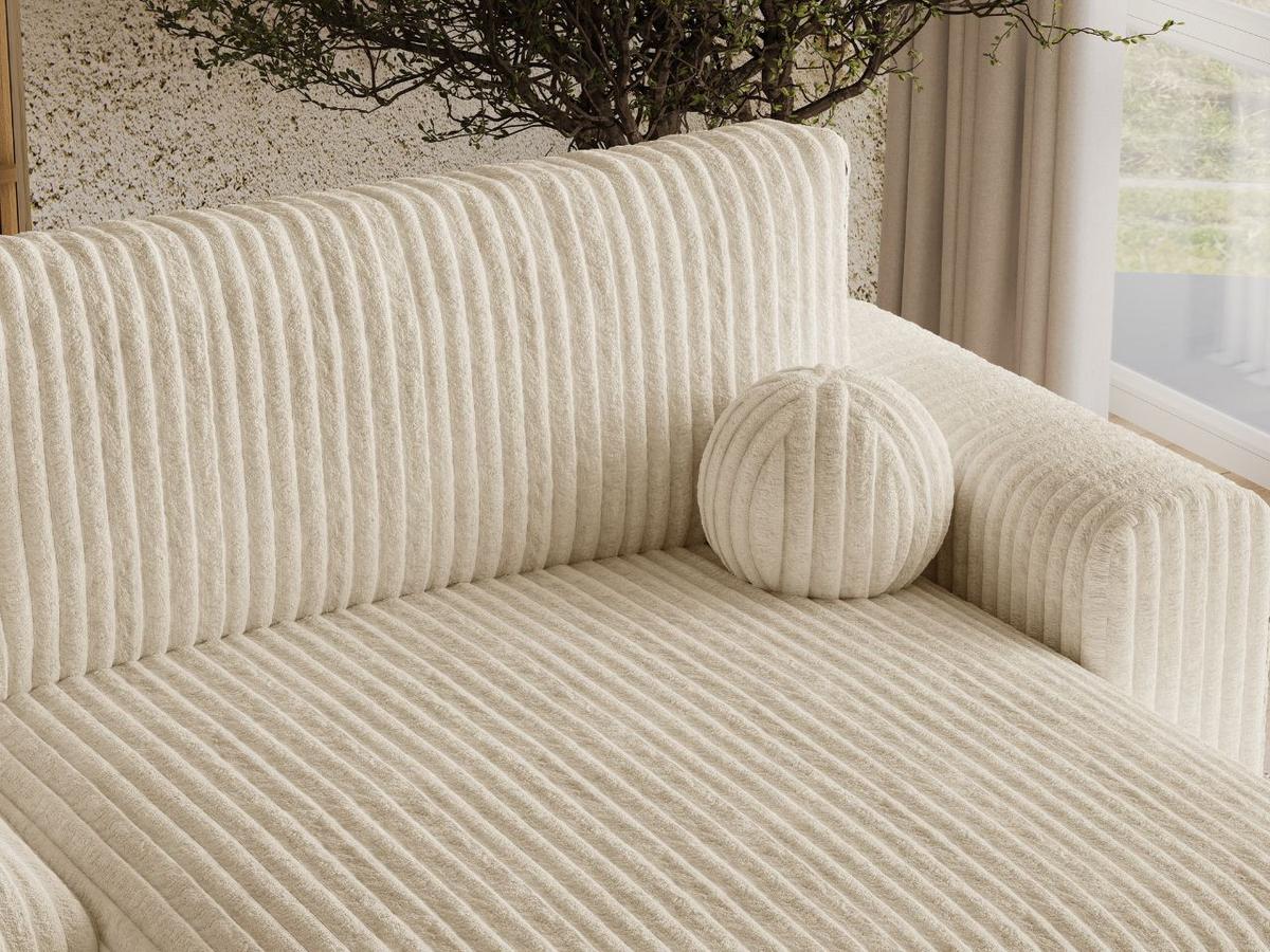 ECKSOFA Aurora Beige - Beige, Holz/Textil (259/145cm) - Graingold