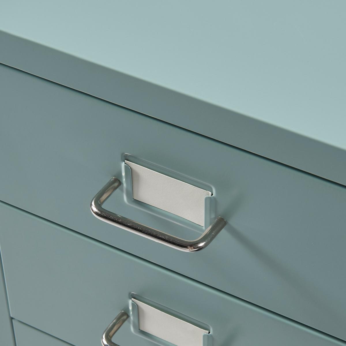 ROLLCONTAINER Kökar - Mintgrün, Metall (28/69/41cm) - [en.casa]