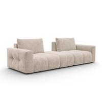 SOFA VERONA 4-Sitzer, Beige - Beige/Schwarz, Holz/Textil (282/83/110cm) - Courtois Laville