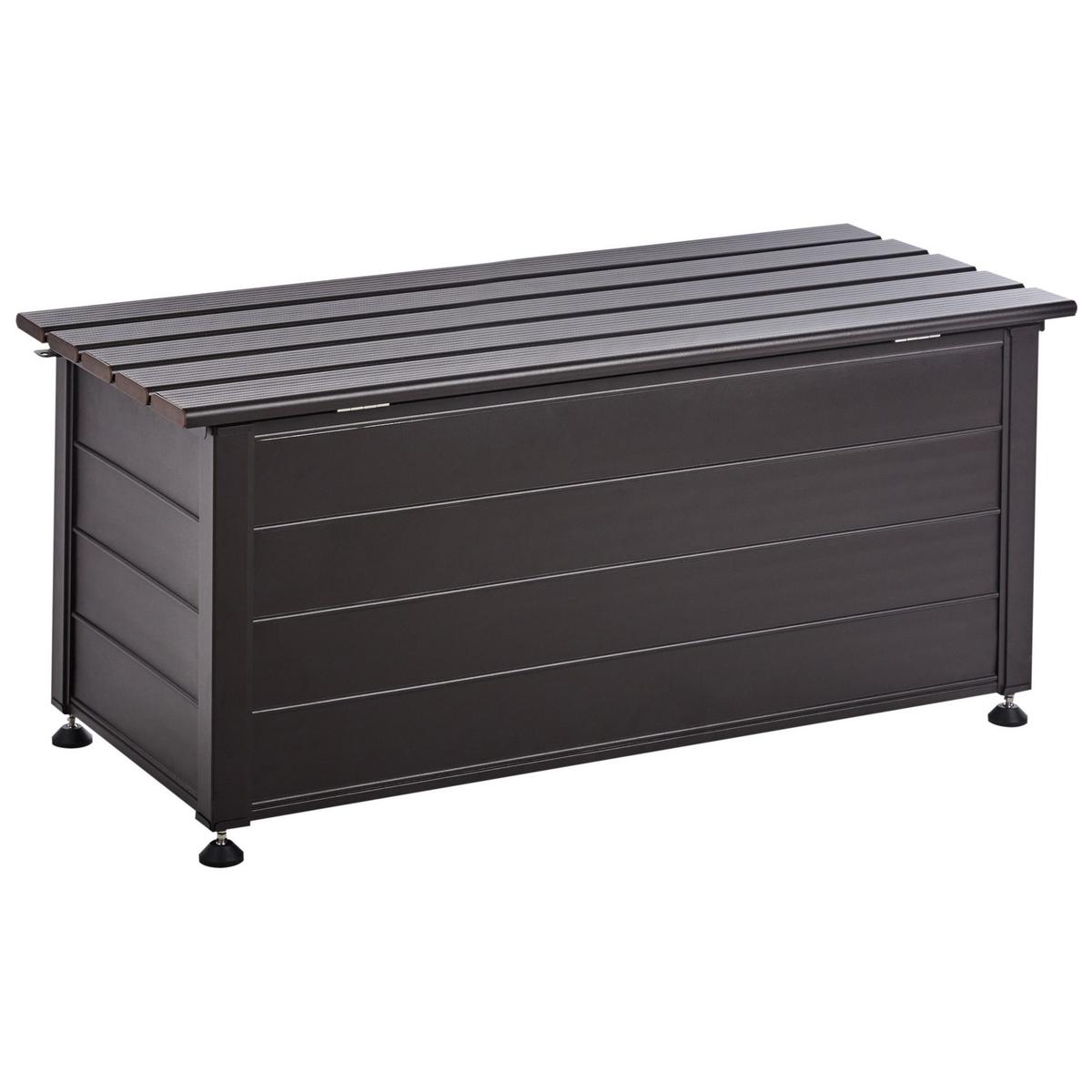 AUFBEWAHRUNGSBOX Braun Campalto - Braun, Metall (113/52/50cm) - Beliani