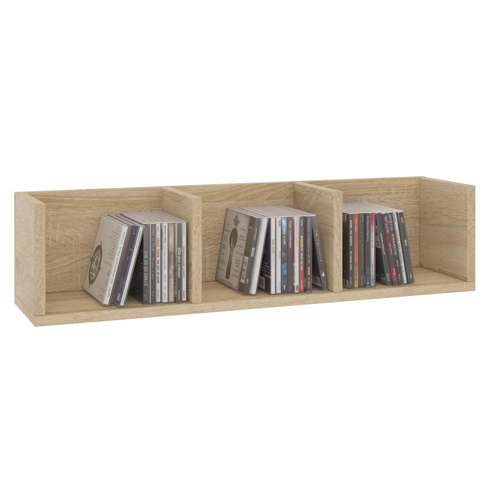 CD/DVD- REGAL STARS Sonoma Eiche - Sonoma Eiche, Holzwerkstoff (75/18/18cm) - CARO-Möbel