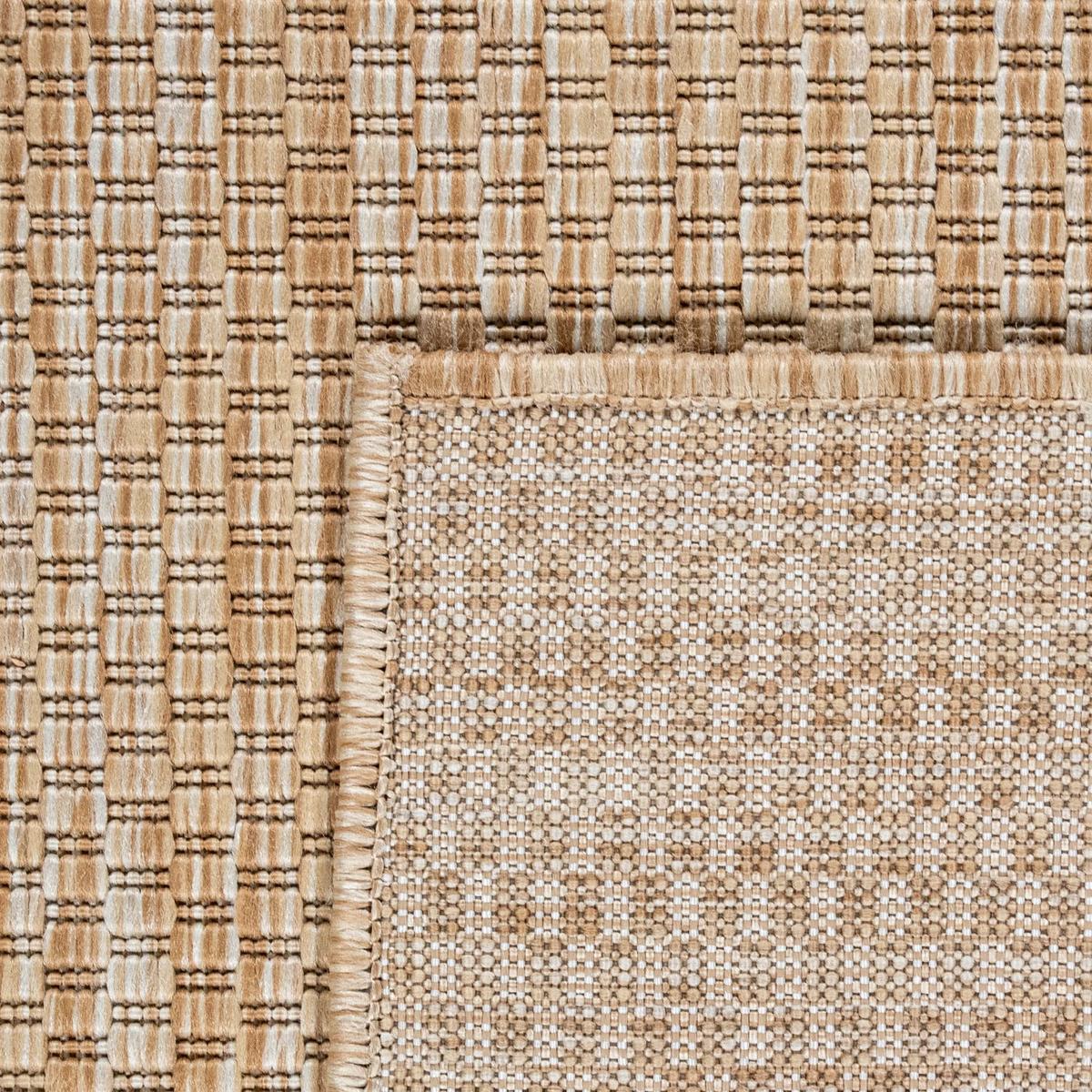 FLACHWEBTEPPICH, einfarbig, aus Polypropylen, Beige, 60 x 100 cm - Beige, Textil (100/60cm) - KADIMA DESIGN