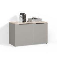 KOMMODE Piave Greige mit 2 Türen - Greige, Holzwerkstoff (80/50/40cm) - Livinity®