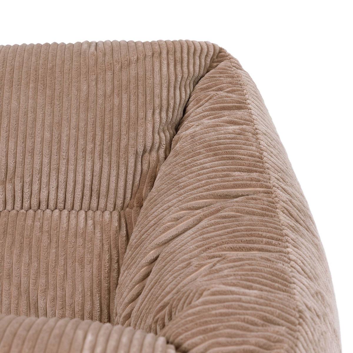 SITZSACK Cord Sessel Natalia - Mokka, Textil (97/73/84cm) - icon