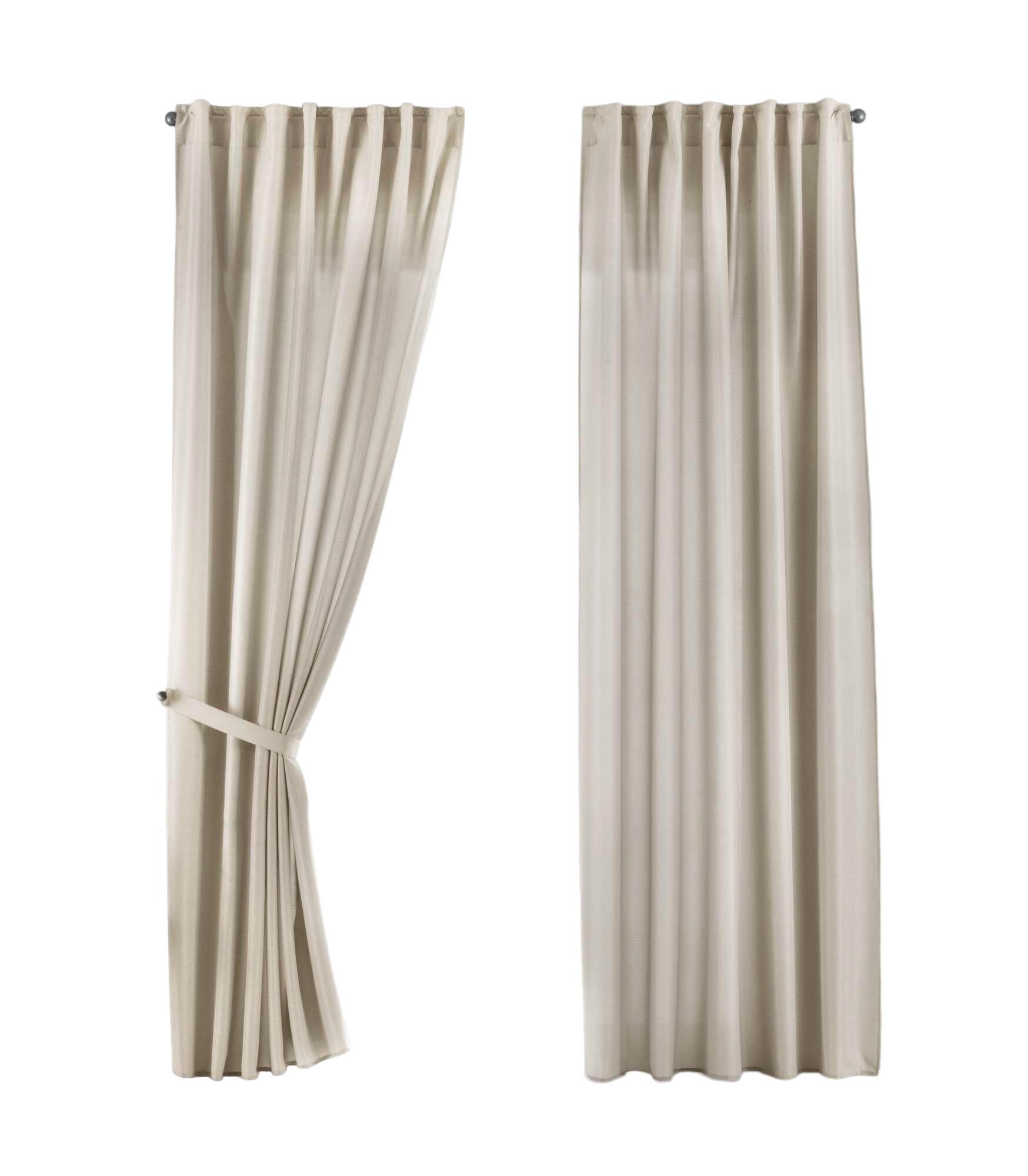 SCHLAUFENGARDINE 2ER SET »Jena« HxB 250x140 cm Sand - Sandfarben, Textil (140/250cm) - Gardinenbox