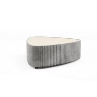 COUCHTISCH LINEO 89 cm Wohnzimmertisch gepolstert Grau - Grau, Holzwerkstoff/Textil (96/89/42cm) - MASSENO