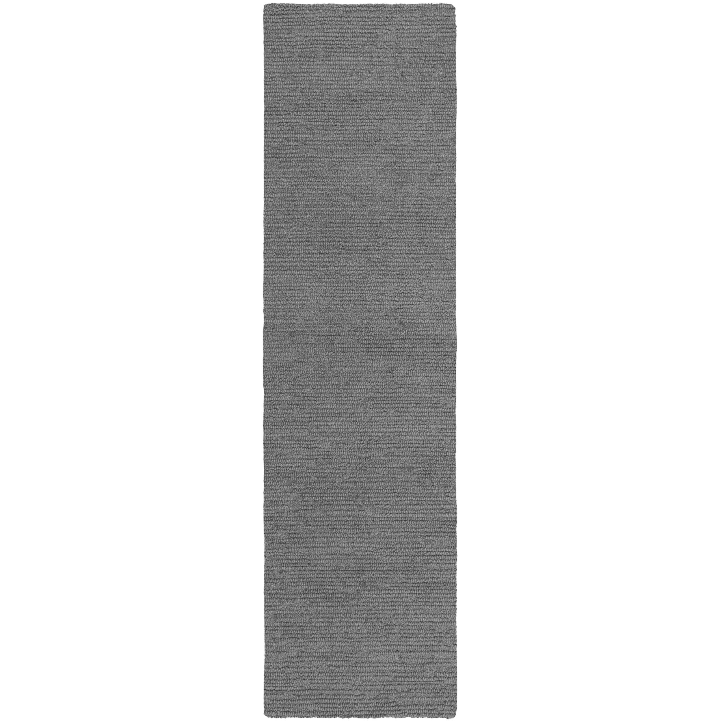 WOLLTEPPICH ALNE, einfarbig, Grau, 80 x 230 cm - Grau, Textil (230/80cm) - KADIMA DESIGN