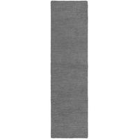 WOLLTEPPICH ALNE, einfarbig, Grau, 80 x 230 cm - Grau, Textil (230/80cm) - KADIMA DESIGN