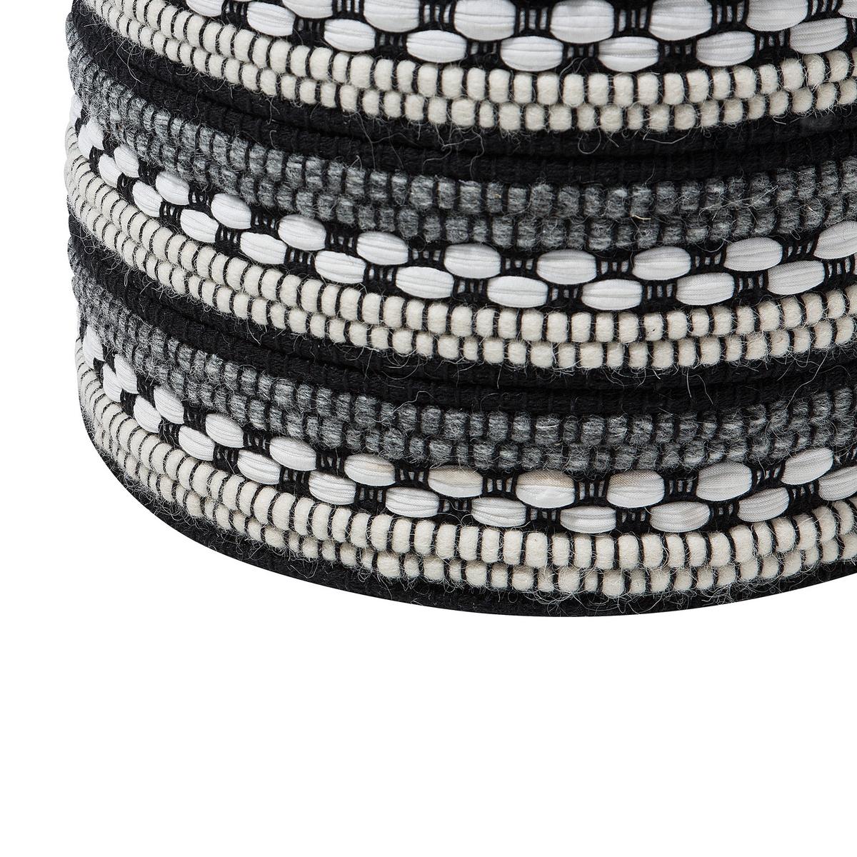 POUF Guntur 41/41/41 cm - Weiß, Naturmaterialien/Textil (41/41/41cm) - Beliani