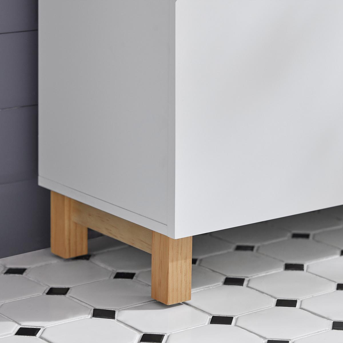 WASCHBECKENUNTERSCHRANK Weiß - Weiß, Holzwerkstoff (60/60/30cm) - SoBuy