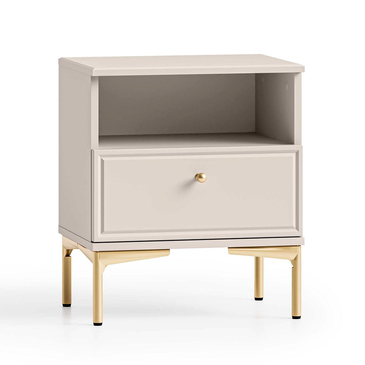 NACHTTISCH Sélène Kaschmir - Beige, Holzwerkstoff (45/53/34cm) - Petits-meubles