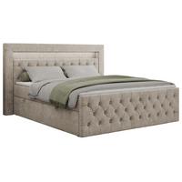 BOXBETT GOLD-9 LED 200/200 Beige Struktur - H4 - Beige, Holz/Textil (200/200cm) - MKS