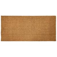 FUSSMATTE Naturfarben 55/120 cm Kokosfasern Lanao - Naturfarben, Textil (55/120cm) - Beliani