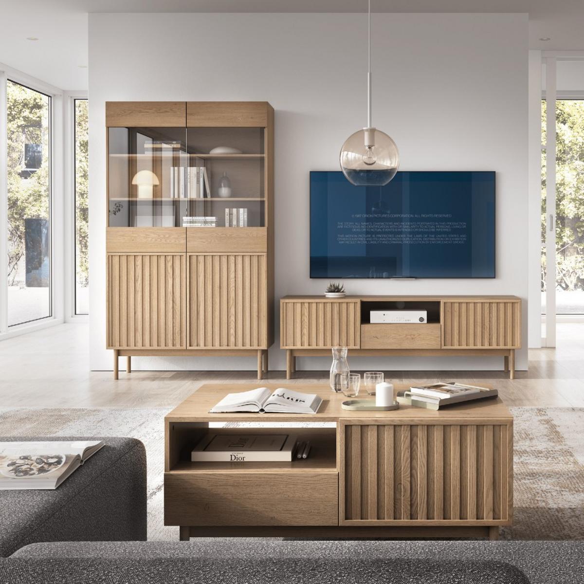 KOMMODE Sapporo mit 3 Schubladen und 1 Tür, eiche Cremona - Eichefarben, Holzwerkstoff (106/84/37cm) - Beautysofa