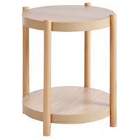 BEISTELLTISCH Heller Holzfarbton Connell - Hellbraun, Holzwerkstoff (40/40/49cm) - Beliani