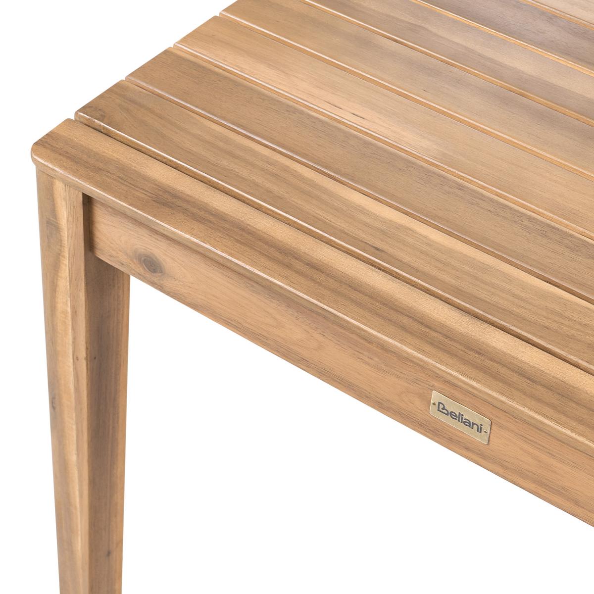 BISTROTISCH 70/70 cm zertifiziertes Akazienholz Hellbraun Chioggia - Hellbraun, Holz (70/70/75cm) - Beliani