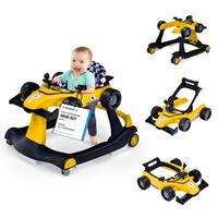 LAUFLERNWAGEN Klappbar Gelb - Gelb, Kunststoff (76/56/64cm) - COSTWAY