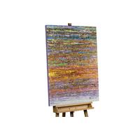 ÖLGEMÄLDE 75/100 cm - Blau/Gelb, Holz/Textil (75/100cm) - KUNSTLOFT