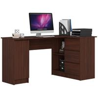 SCHREIBTISCH Dunkelbraun 77/155/85 - Dunkelbraun, Holzwerkstoff (80/40/77cm) - RAUMHIRSCH FURNITURE