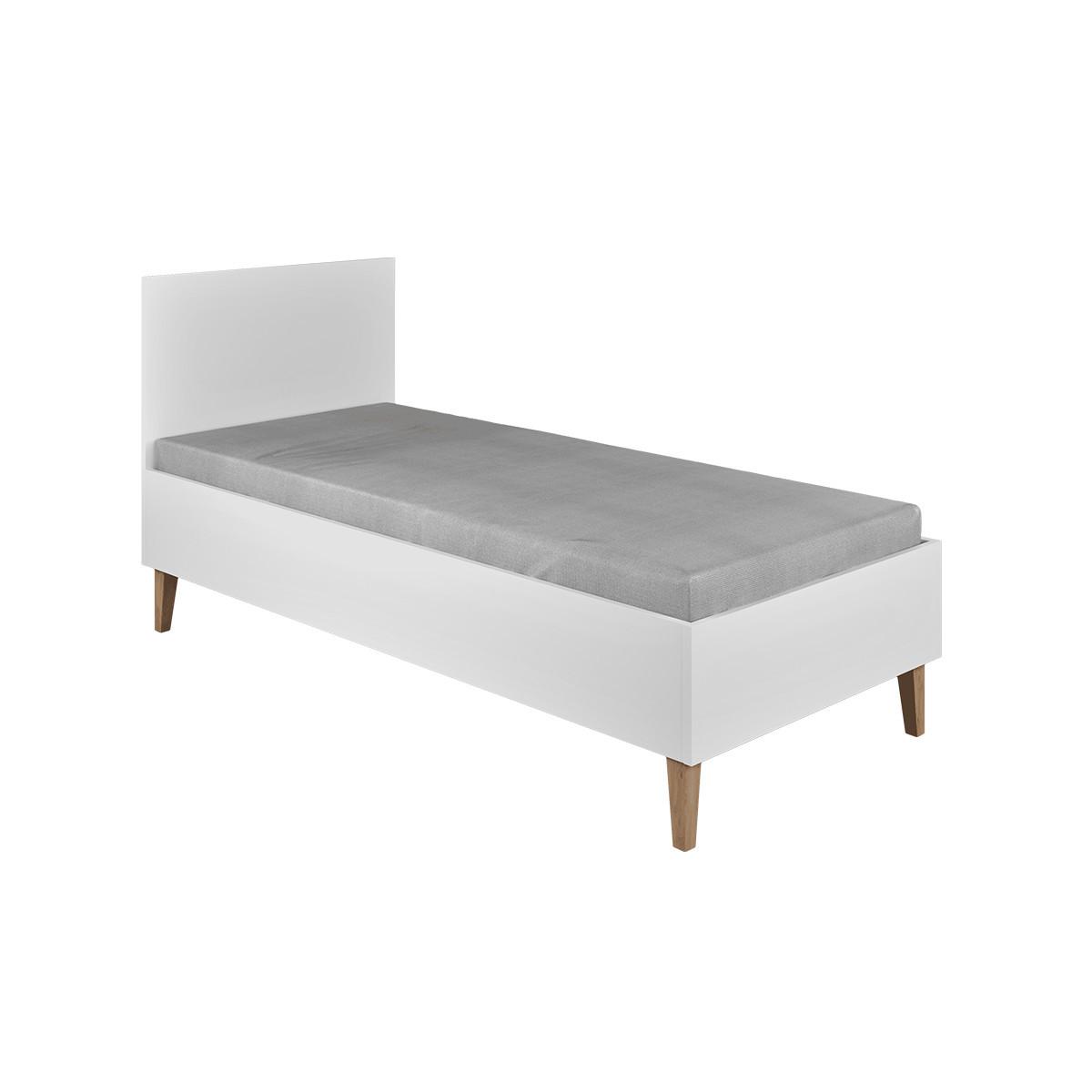 BETT Kubi Weiß - Weiß, Holzwerkstoff (80/180cm) - Petits-meubles