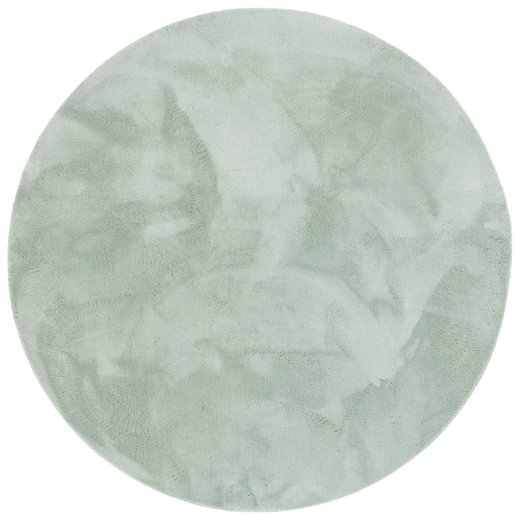 KINDER SUPER SOFT FELLTEPPICH PEARL KIDS RUND - Mintgrün, Textil (200/200cm) - Pergamon