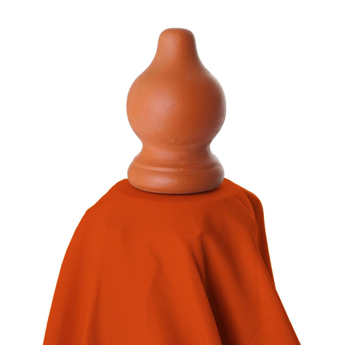 SONNENSCHIRM Orange - Orange, Holz (350/350cm) - MCW