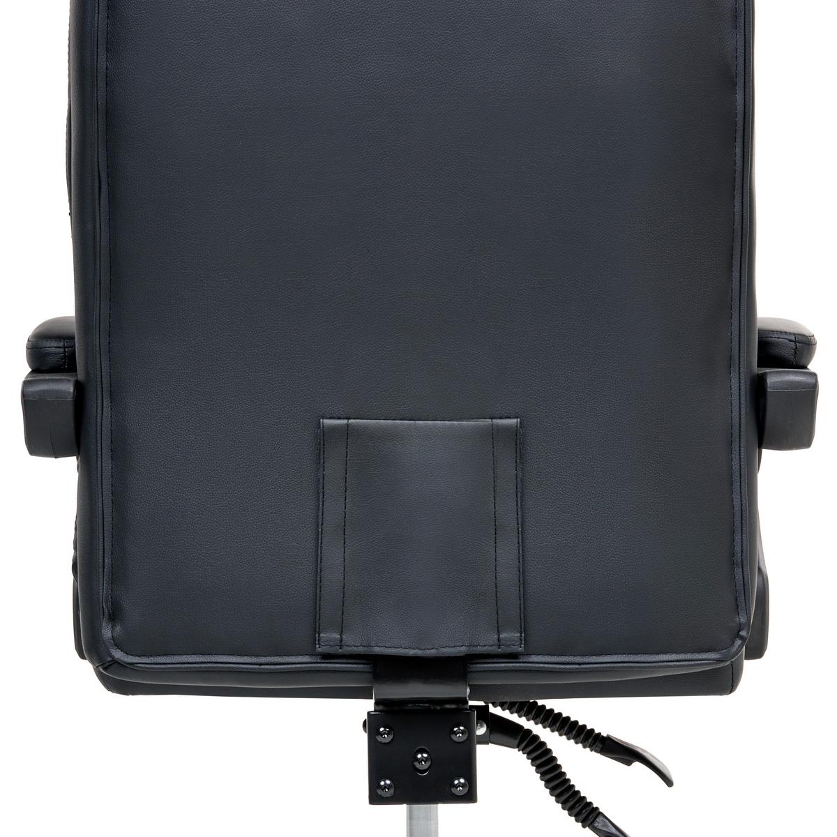 CHEFSESSEL Schwarz Serene - Schwarz, Kunststoff (70/105/70cm) - Beliani