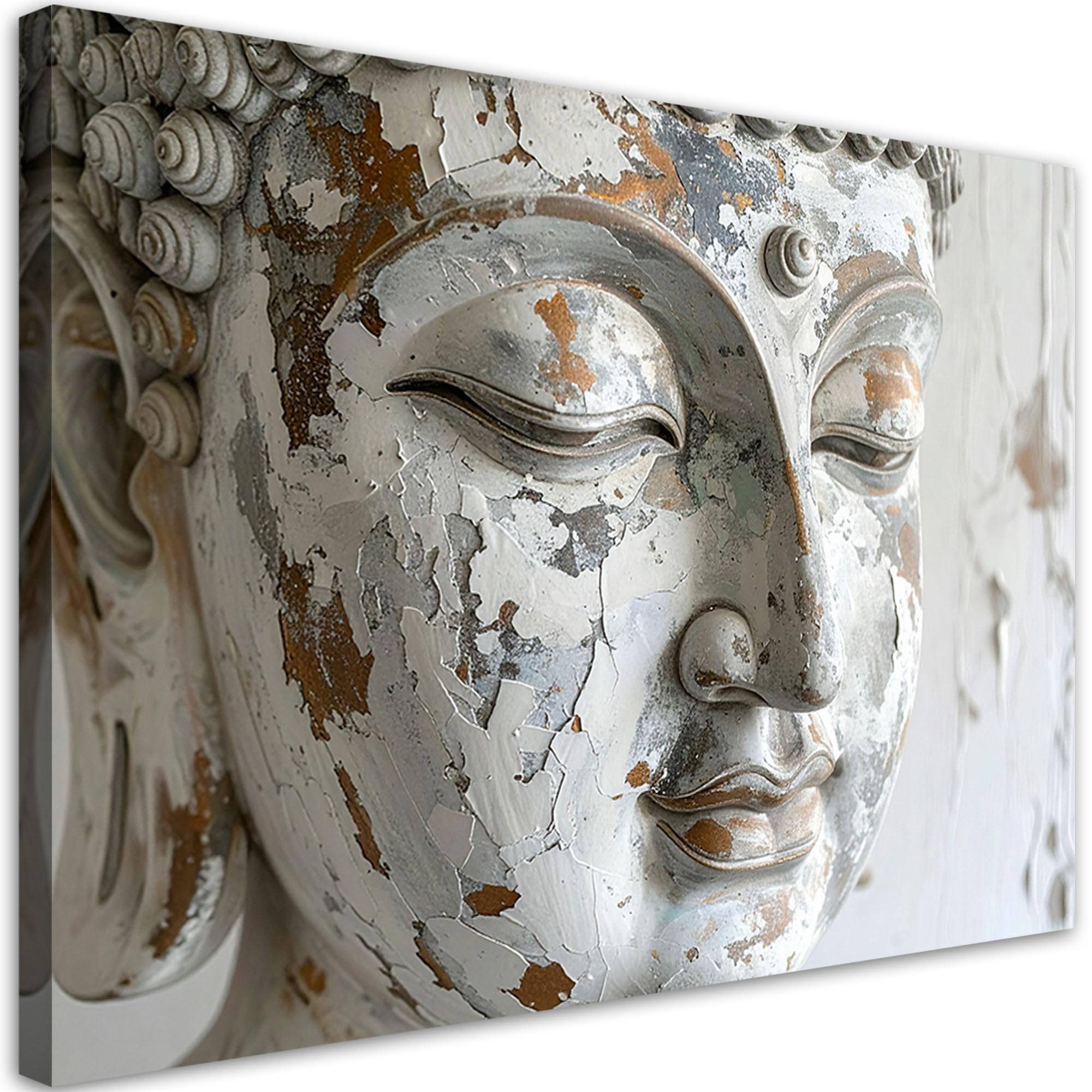 LEINWANDBILD Zen und Orientalisch 120x80cm - Weiß, Textil (120/80cm) - Feeby