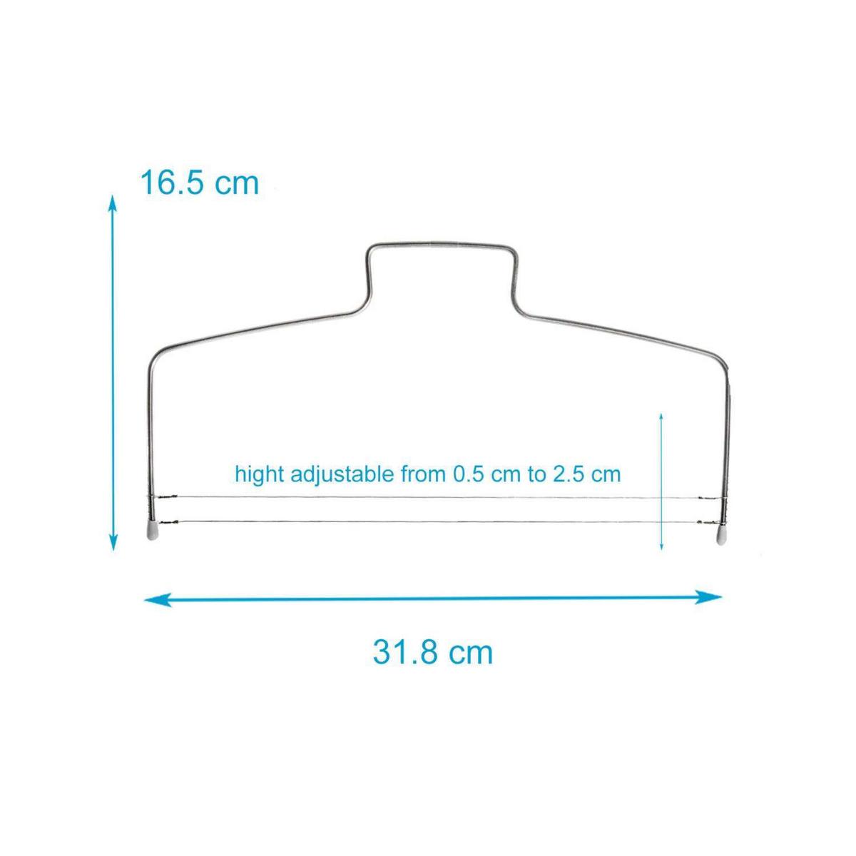 TORTENSCHNEIDER Kuchenschneider - Silberfarben, Metall (31.8cm) - Intirilife