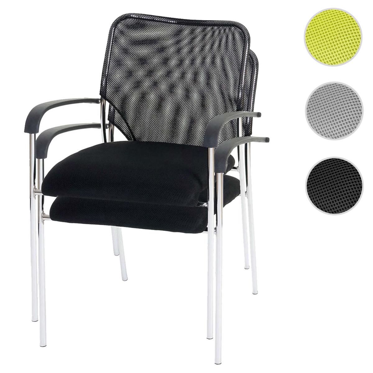 BESUCHERSTUHL Schwarz - Schwarz, Textil (55/83/60cm) - MCW