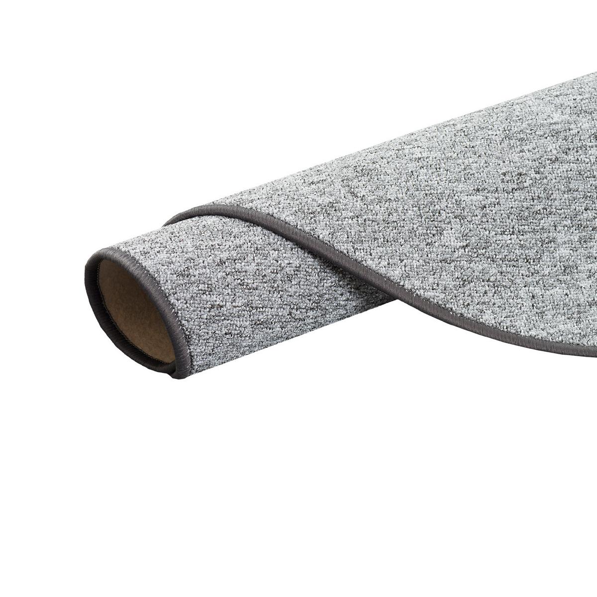 FEINSCHLINGEN VELOUR TEPPICH STRONG RUND - Silberfarben, Textil (200/200cm) - Snapstyle