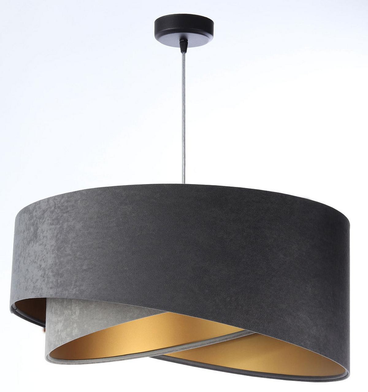 HÄNGELEUCHTE Grau 50/23 cm - Grau, Kunststoff (50/1/23cm) - ONZENO