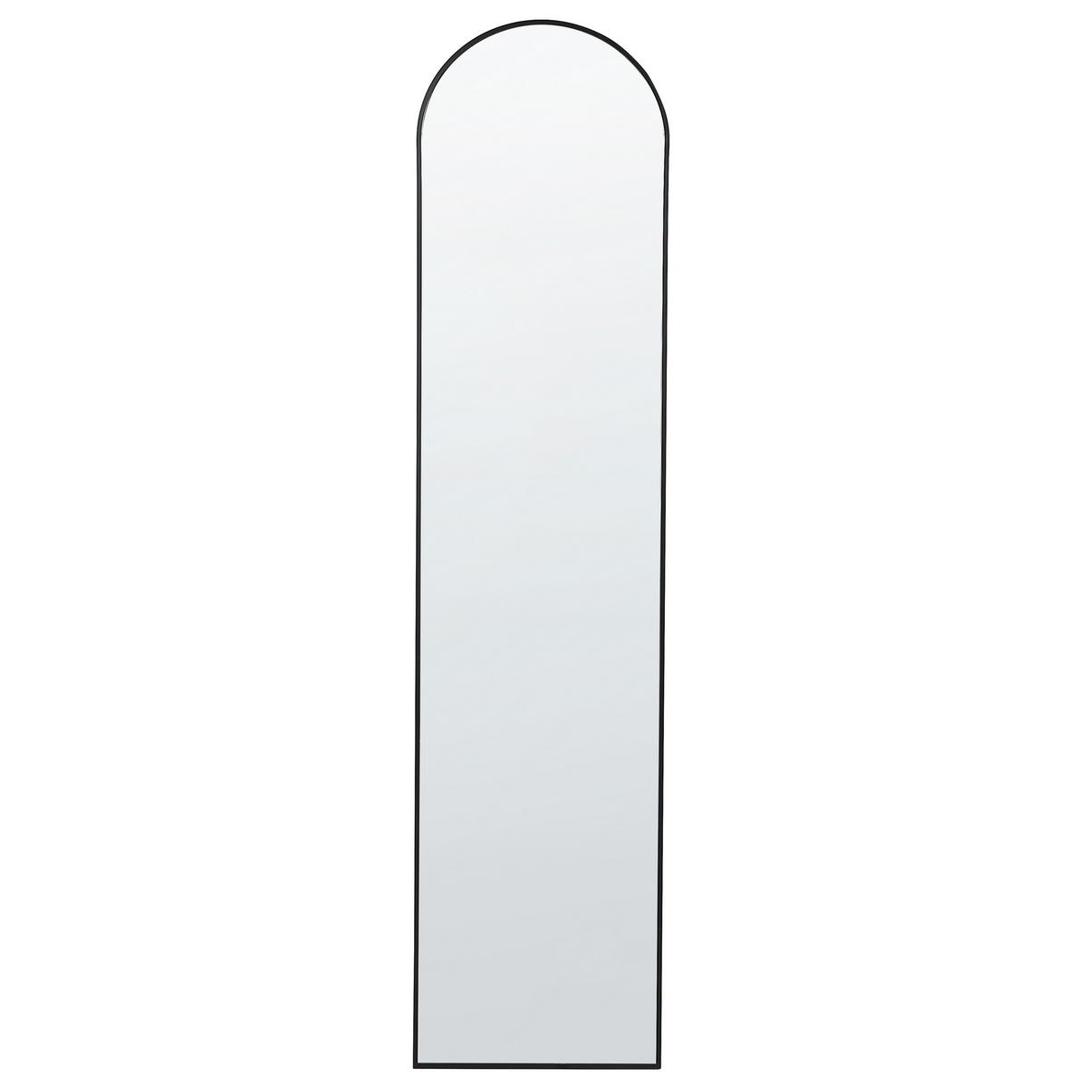 STEHSPIEGEL schwarz 36/150 cm Bagnolet - Schwarz, Metall (36/150/40cm) - Beliani