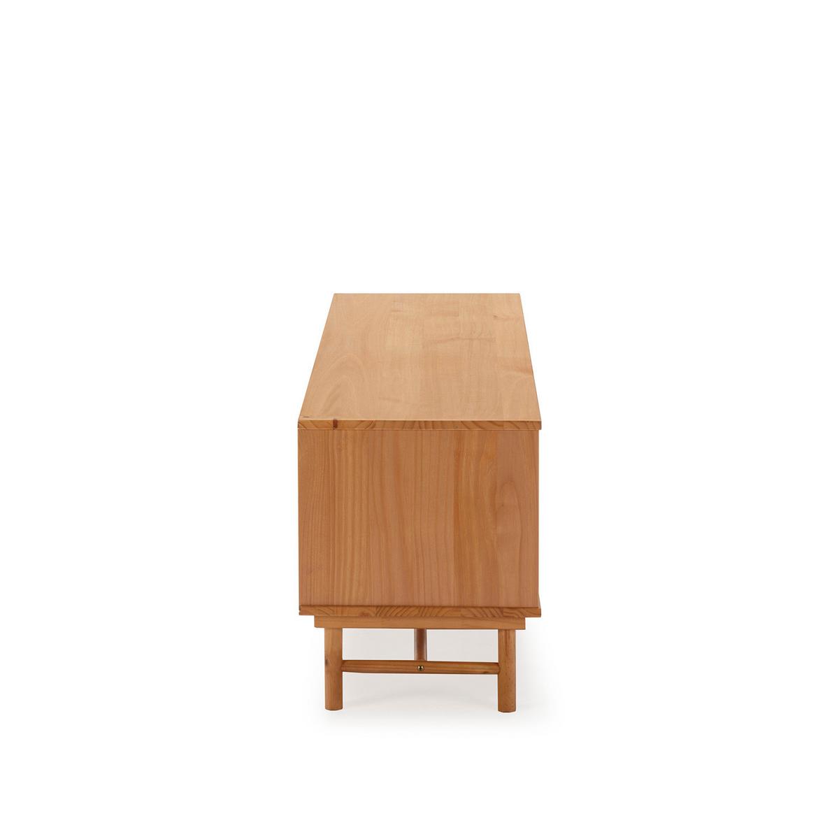 TV-ELEMENT Magnus 2 Schiebetüren Grau - Wildeiche, Holz (140/50/40cm) - VS Venta-stock