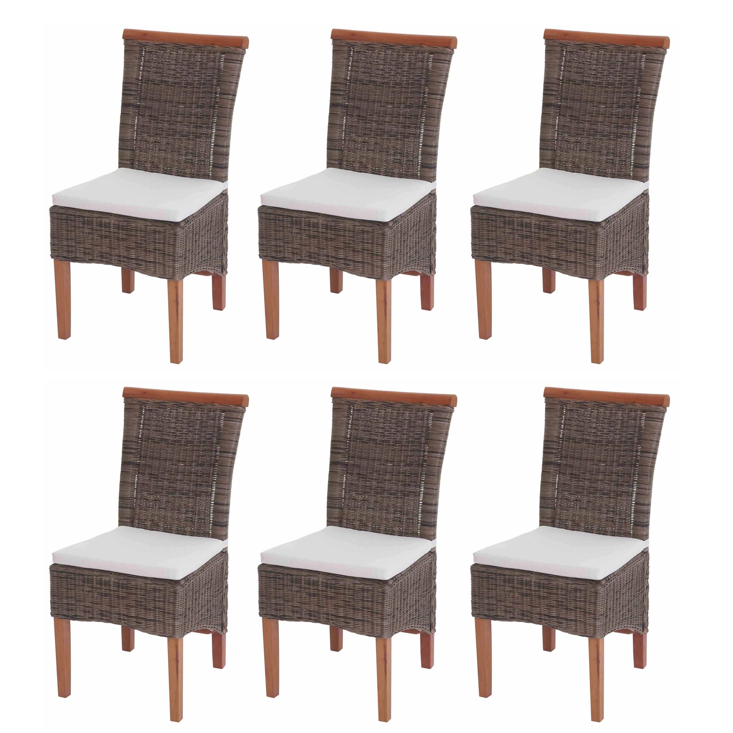 ESSZIMMERSTUHL Braun 6er-Set - Graubraun/Braun, Holz (46/97/59cm) - MCW