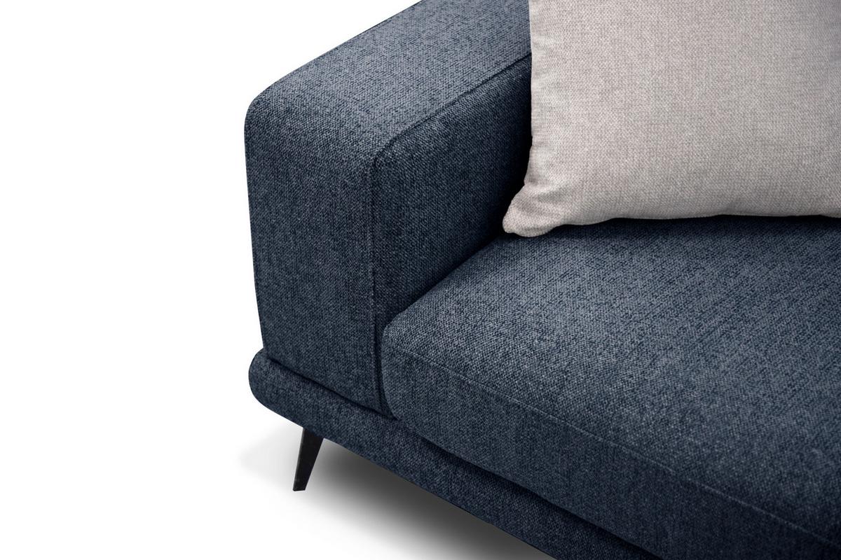 ECKSOFA MEDIOLANE 5-Sitzer, dunkelblau - Dunkelblau, Holzwerkstoff/Textil (282/219cm) - Wozimo