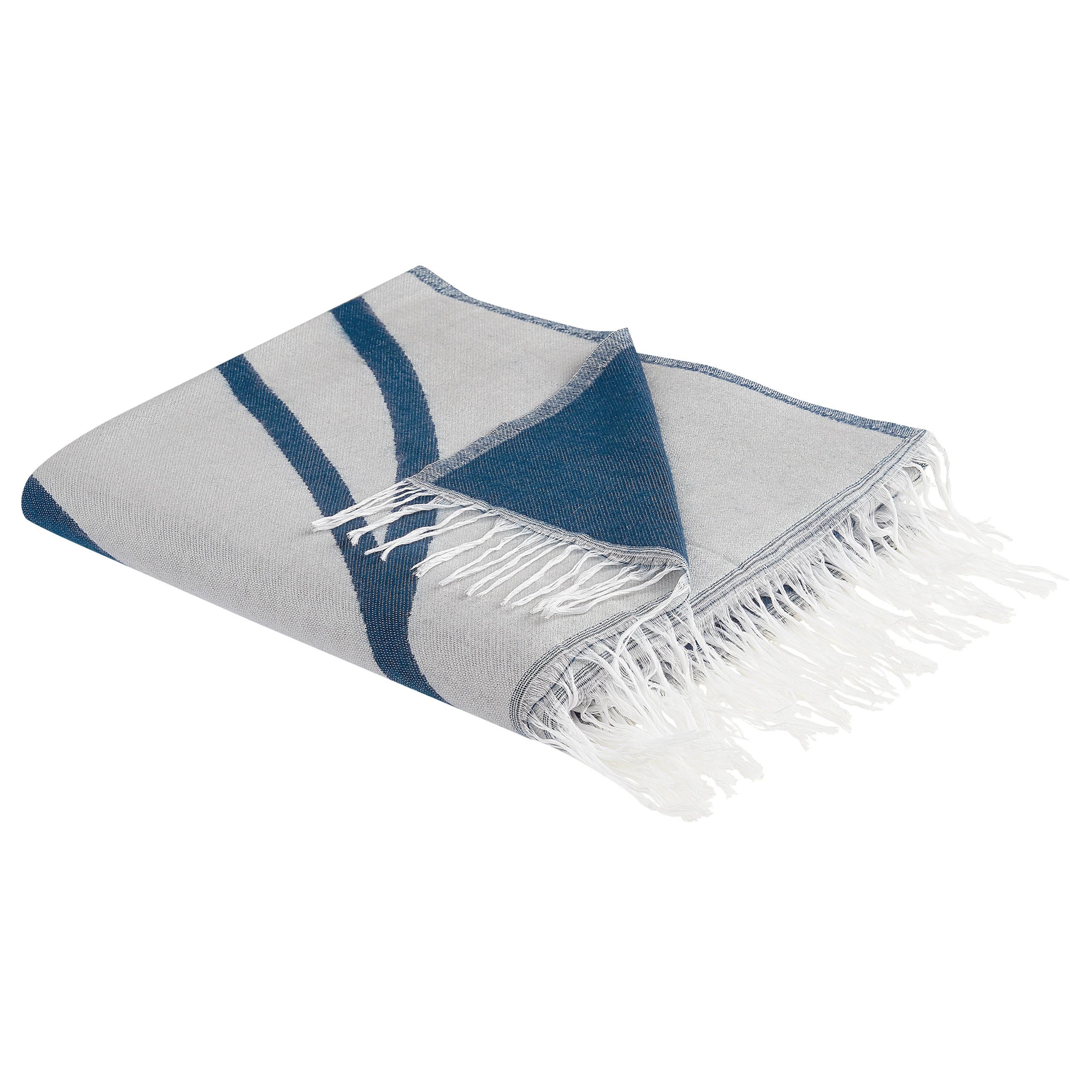 DECKE Blau Haprek 130/170 cm - Blau, Textil (130/170cm) - Beliani