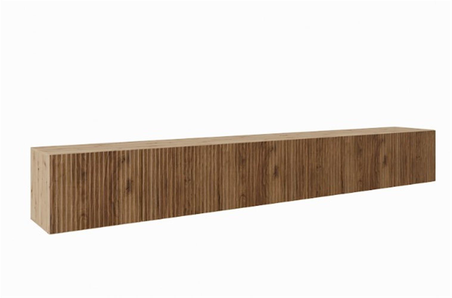 LOWBOARD VAREN 300/41/40 cm, Hängender TV-Schrank Eiche Artisan / Eichefarben - Eichefarben/Braun, Holzwerkstoff (300/41/40cm) - MASSENO