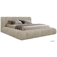POLSTERBETT NUBEA CLASSIC 180/200 - Beige Velvet - Pocket-Matratze - Beige, Textil (180/200cm) - MKS