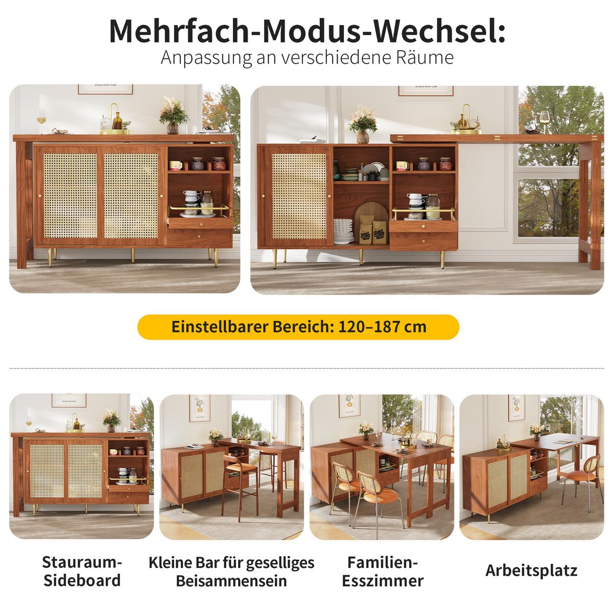 BÜRO-AUFBEWAHRUNGSSCHRANK Braun 187/40/76 cm - Braun, Holzwerkstoff (40/76/187cm) - Urban Meuble