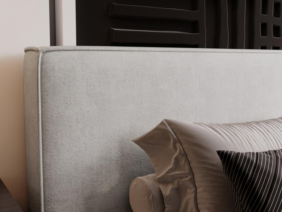 POLSTERBETT Monaco 180x200 Hellgrau - Hellgrau, Textil (180/200cm) - Graingold