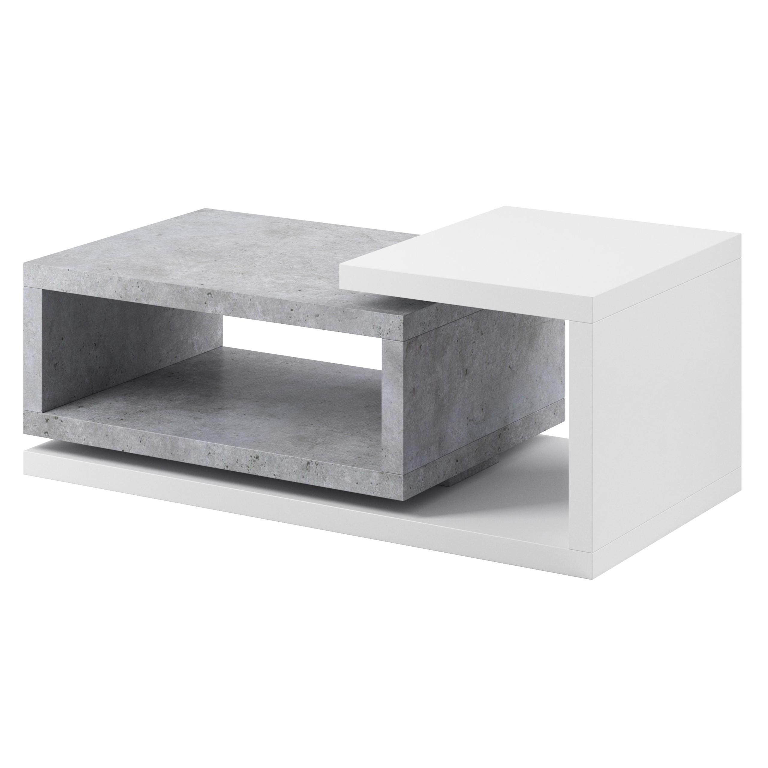 COUCHTISCH BOTTEGA 120/40/60 cm Weiß - Weiß, Holzwerkstoff (60/120/40cm) - MASSENO