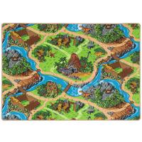 KINDER SPIEL STRASSENTEPPICH - Türkis, Textil (140/200cm) - Snapstyle