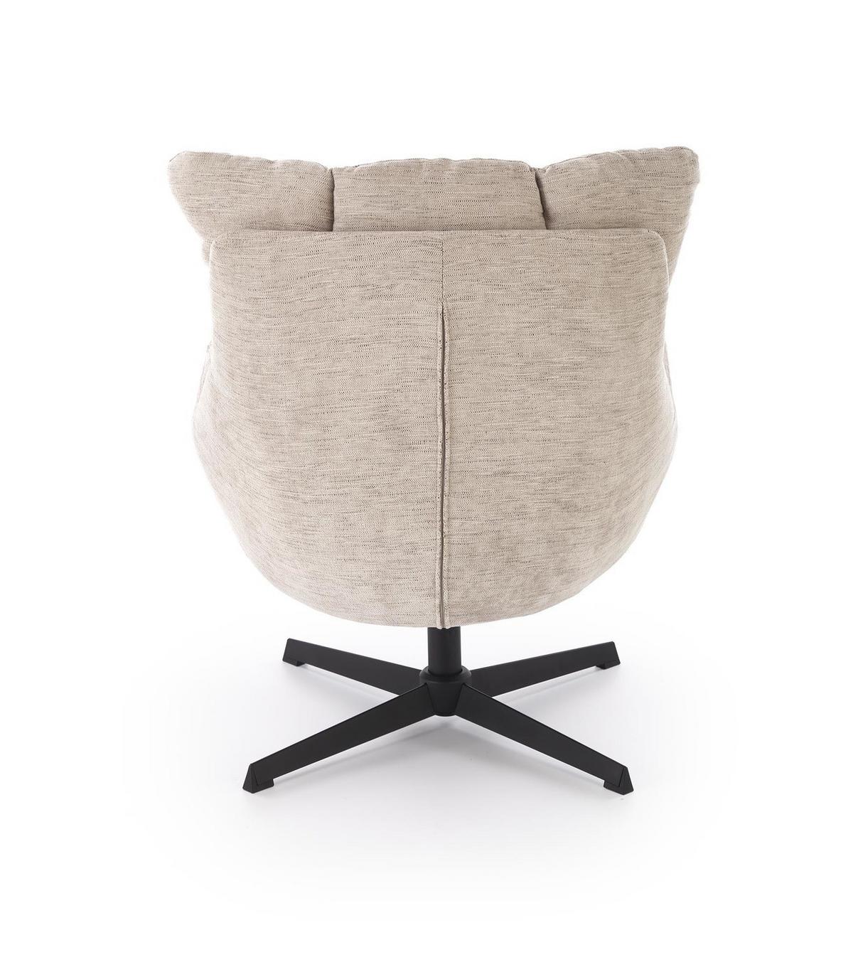 DREHSESSEL mit Polsterung COZY 360° - Beige, Textil (72/87/79cm) - Lookway