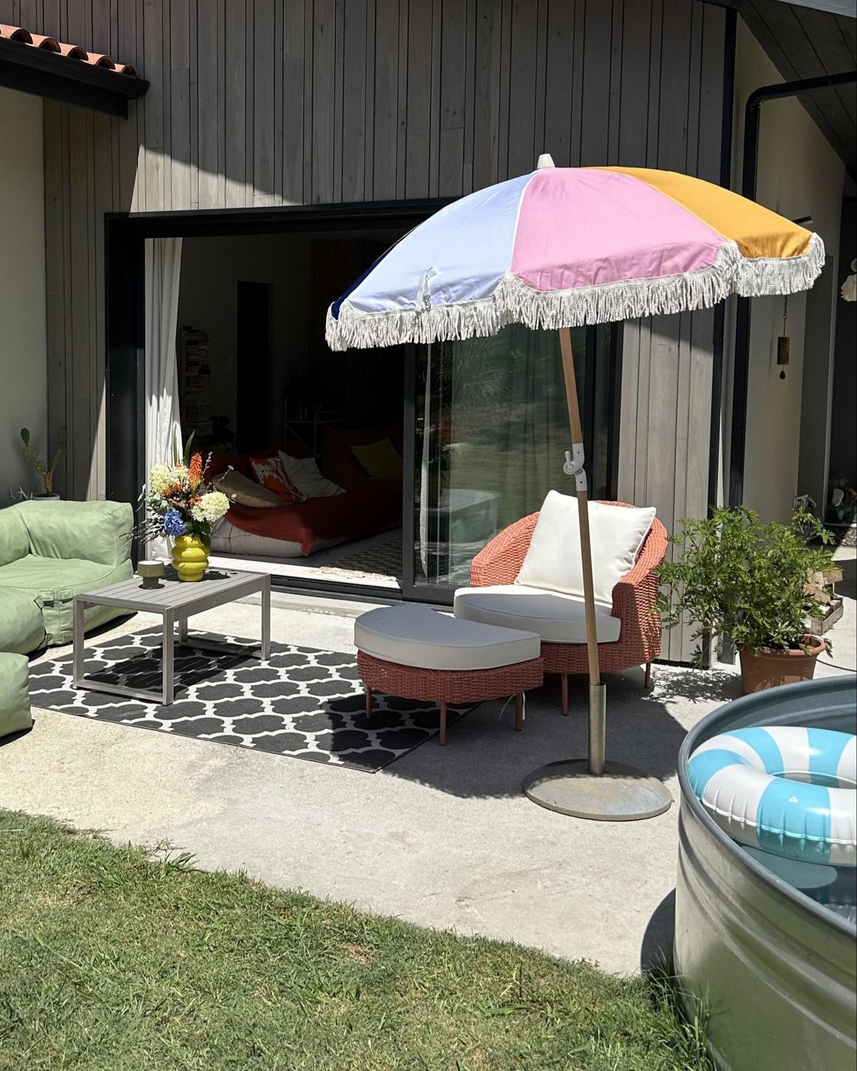GARTEN Couchtisch Aluminium hellgrau 90/50 cm Salerno - Hellgrau, Metall (50/90/42cm) - Beliani