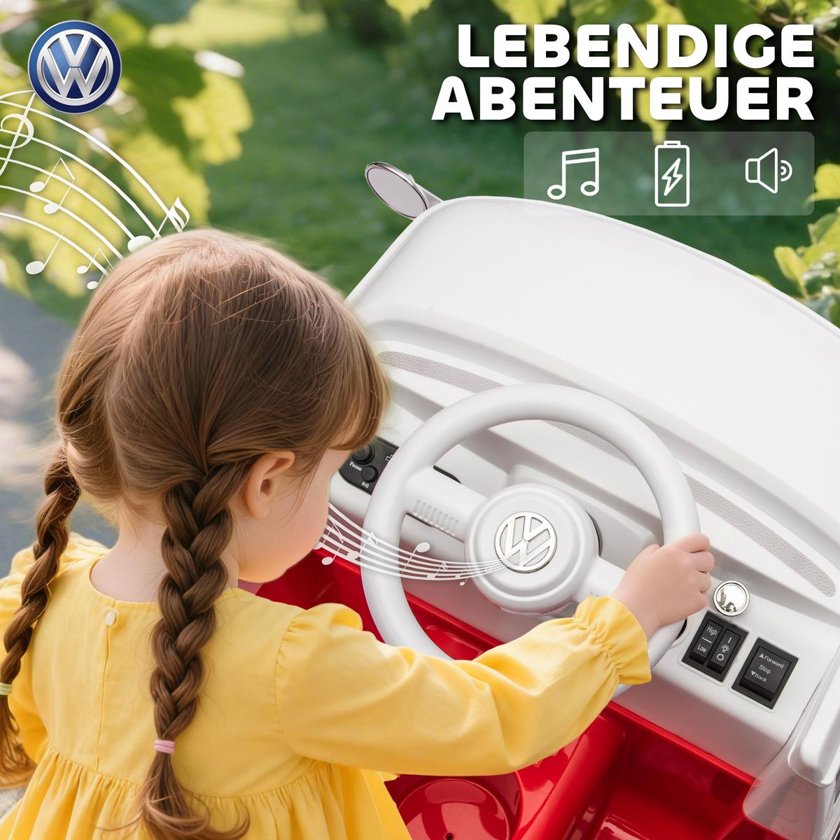 KINDER Elektroauto, 12V Kinderfahrzeug mit MP3 Doppelmotor Hupe LED Sanftanlauf - Rot, Metall (89/49/41.5cm) - AIYAPLAY