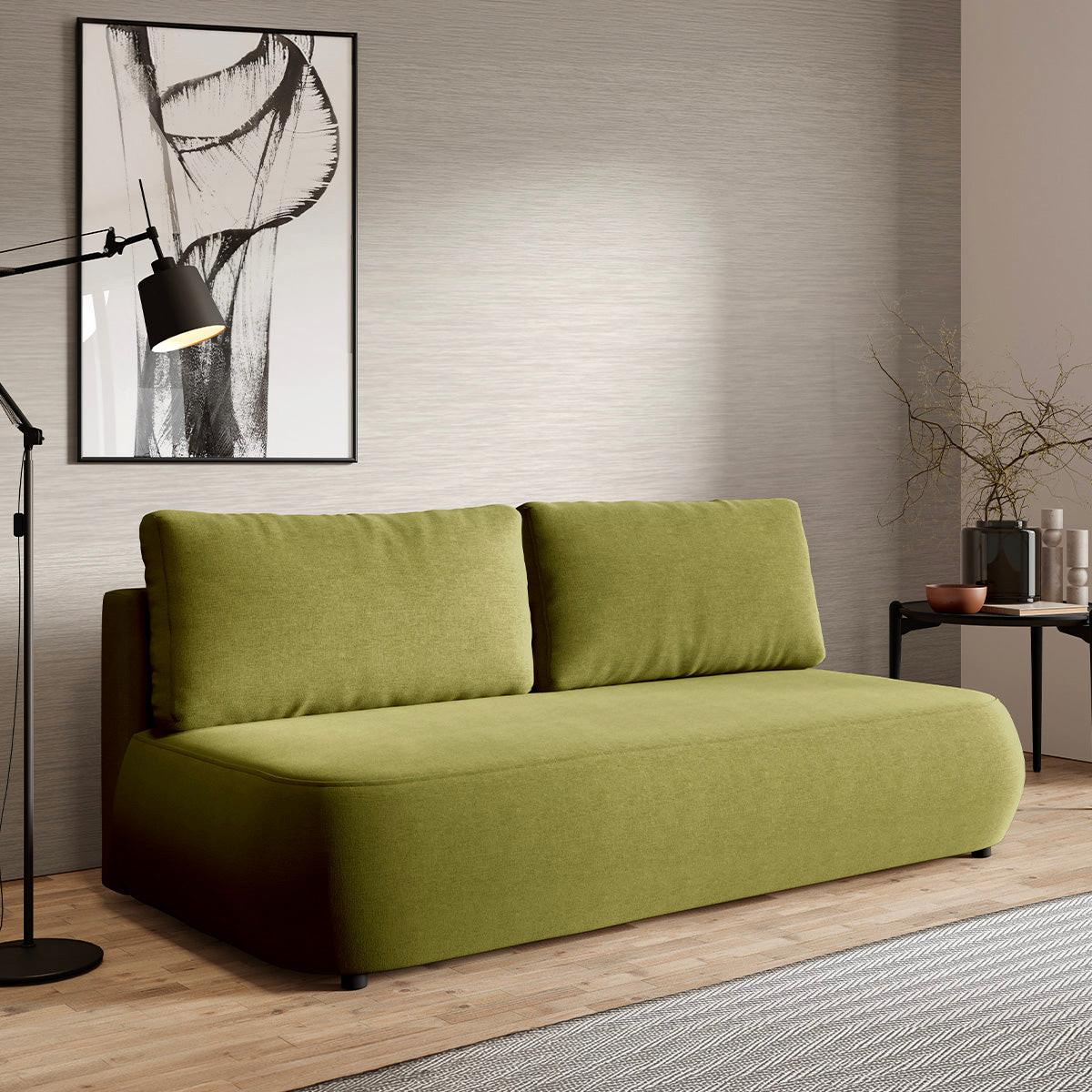 SOFA Antonio 3 Sitzplätze Grün - Grün, Holz (210/82/106cm) - Petits-meubles