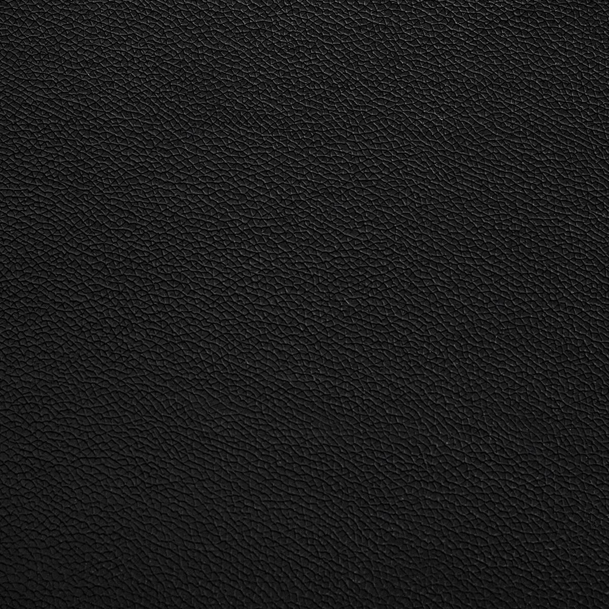 OTTOMANE Oslo 71/95/46 cm - Schwarz, Leder (95/46/71cm) - Beliani